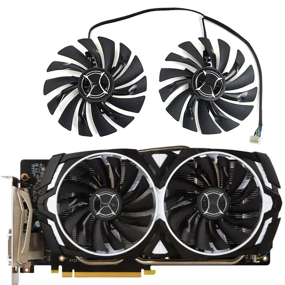 NOWOŚĆ 1 ZESTAW 95MM PLD10010S12HH Wentylator GTX 1060 ARMOR GPU ， Dla MSI GeForce GTX 1080TI 1080 1070TI 1070 1060 Wentylator chłodzący kartę graficzną ARMOR — zdjęcie 2