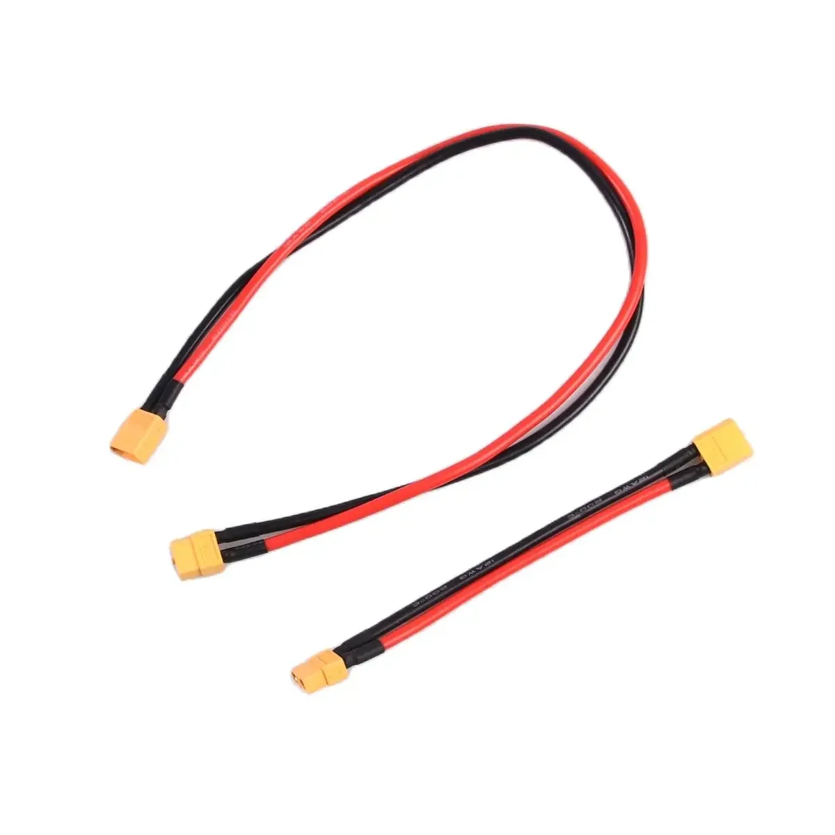 1PCS XT60 Stecker auf Buchse Stecker Verlängerungskabel Blei Silikondraht mehrere Größen 14AWG 12AWG