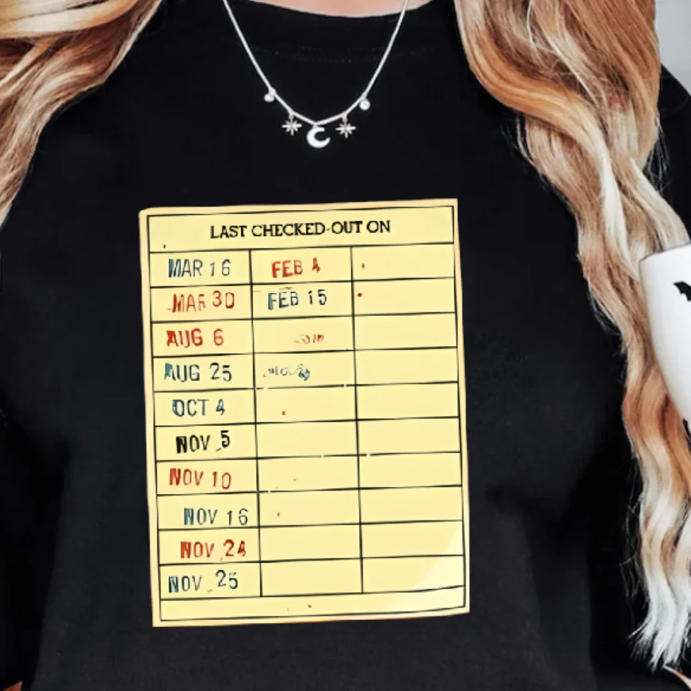 

Толстовка с клетчатой записью, винтажный принт библиотечных карт, повседневная свободная толстовка с длинными рукавами, уникальный дизайн, ностальгическая повседневная одежда, топ