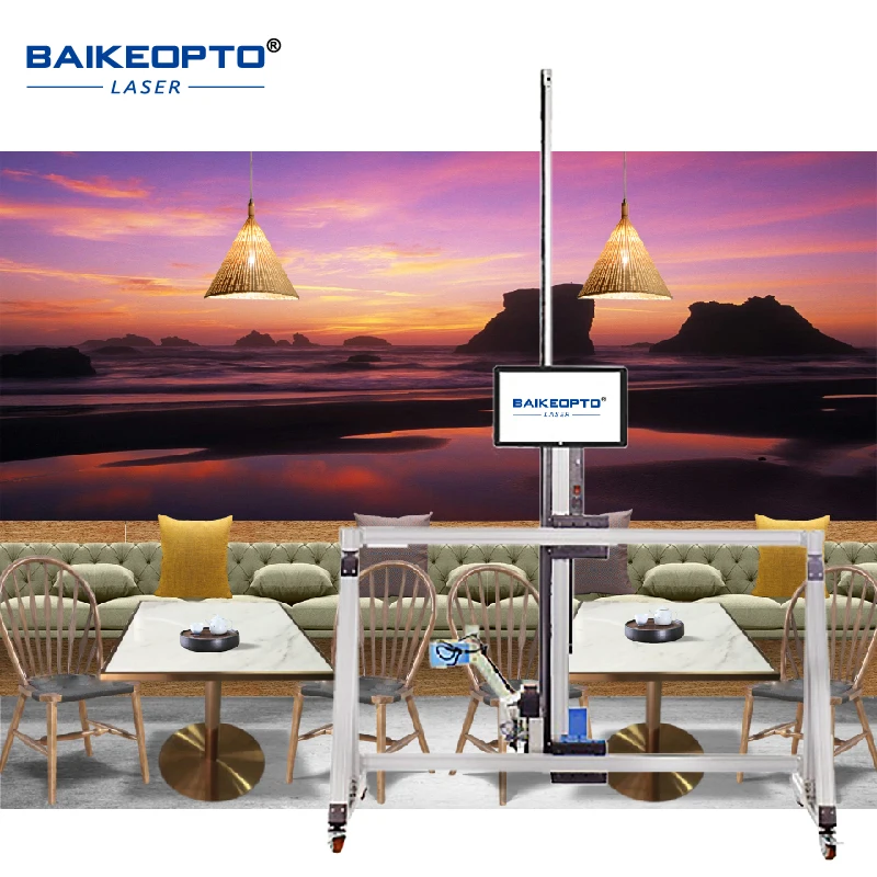 BK-UV32T  AI Wall printer capable of printing on sloping surfaces