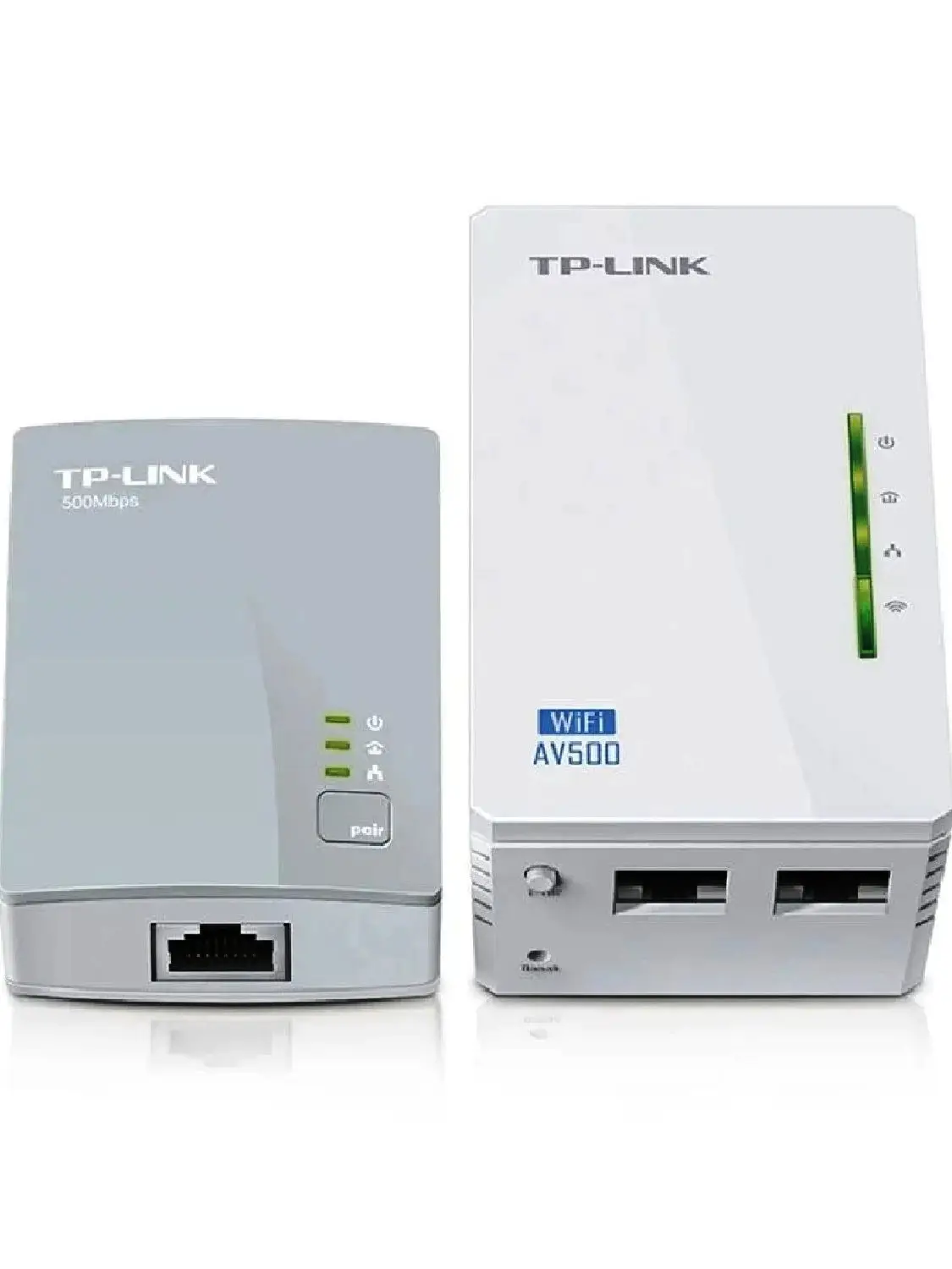 TP-Link TL-WPA4220 KIT Range Extender Powerline Adapter AV600 300 Mbps Wireless Plug Play 2 LAN Ports 300 Meters Range