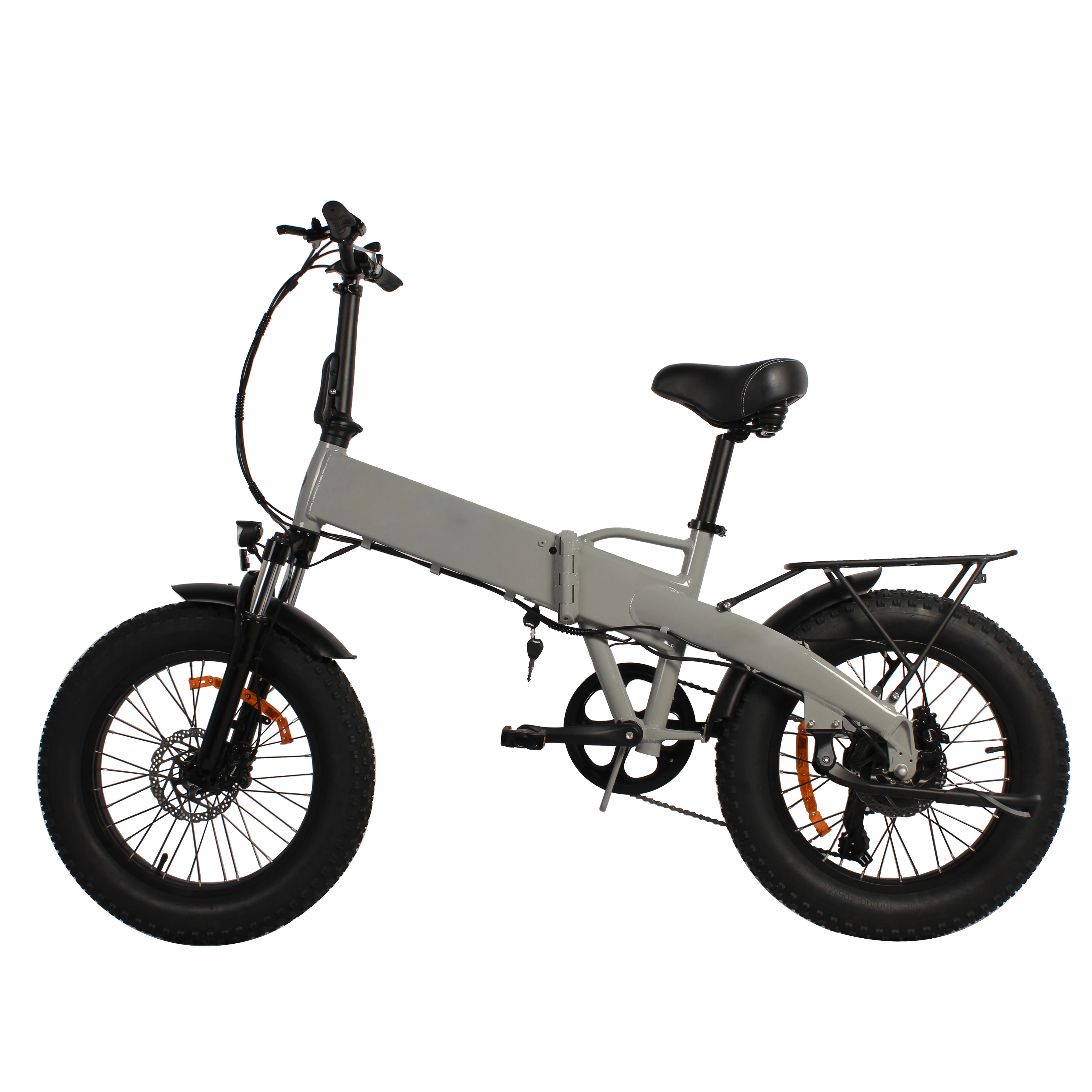 B1 Opvouwbare elektrische fiets 20 inch 48V 12,5Ah 600Wh All Terrain Fat E Bike 7 snelheden Elektrische ondersteunde elektrische fietsen Bereik 50-80 km