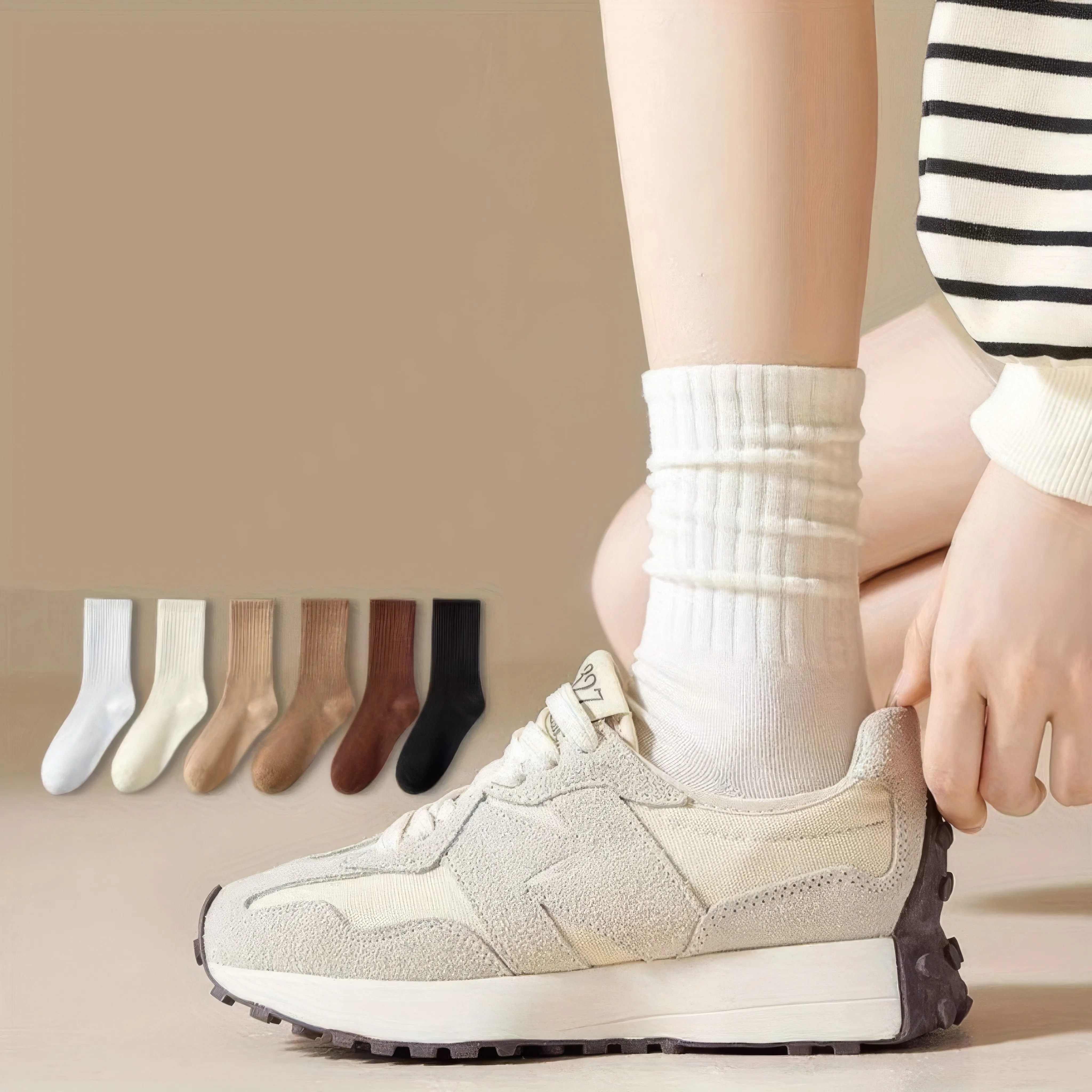 The Essential Slouchy Socks 6-Pack - Multi-Color Versatile & Ultra-Comfortable Socks for Women