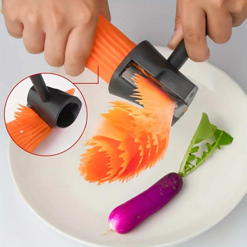 Manual Spiral Slicers Vegetable Cutter Spiral Peeler Fruits Device Cooking Gadget Kitchen Carving Roll Flower Decorative Tool