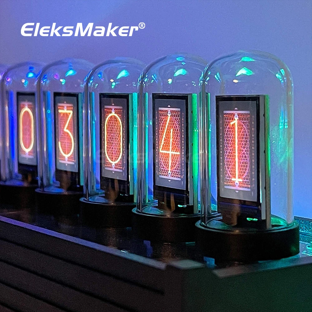 

EleksMaker EleksTube IPS Nixie Digital Steins Gate Eleks Clock Glow Tube RGB 6-Bit Electronic Desktop Decoration Gift Divergense