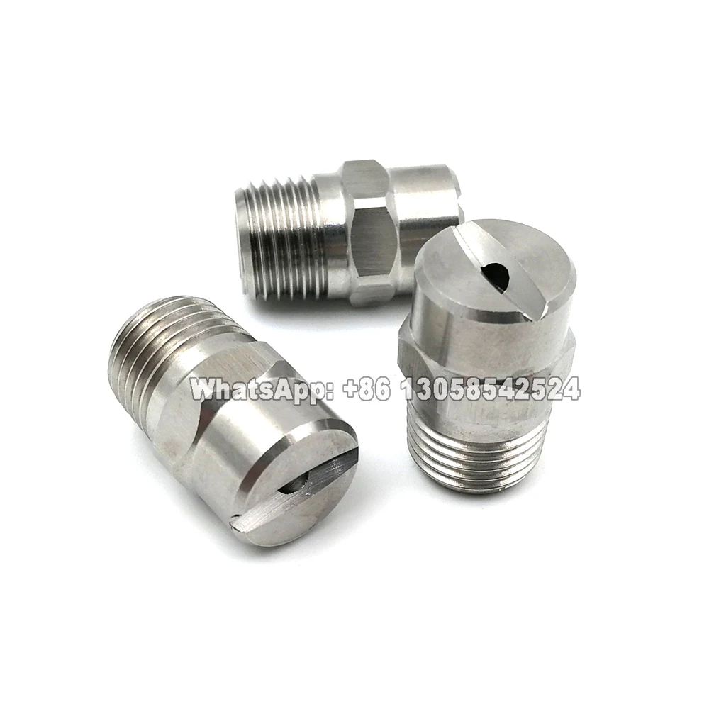 1/8 "1/4" 25/45/50/65/80/95/110 درجة HVV HU رذاذ الماء النفاثة فوهة التبريد ، فوهة رذاذ نفاثة للمروحة الصناعية