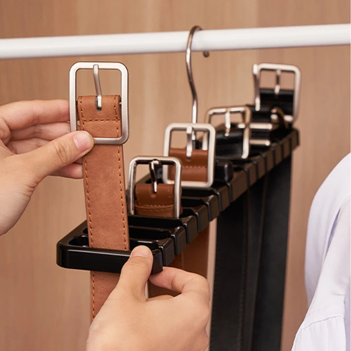 Wardrobe belt hanger type 10-piece scarf tie hanger