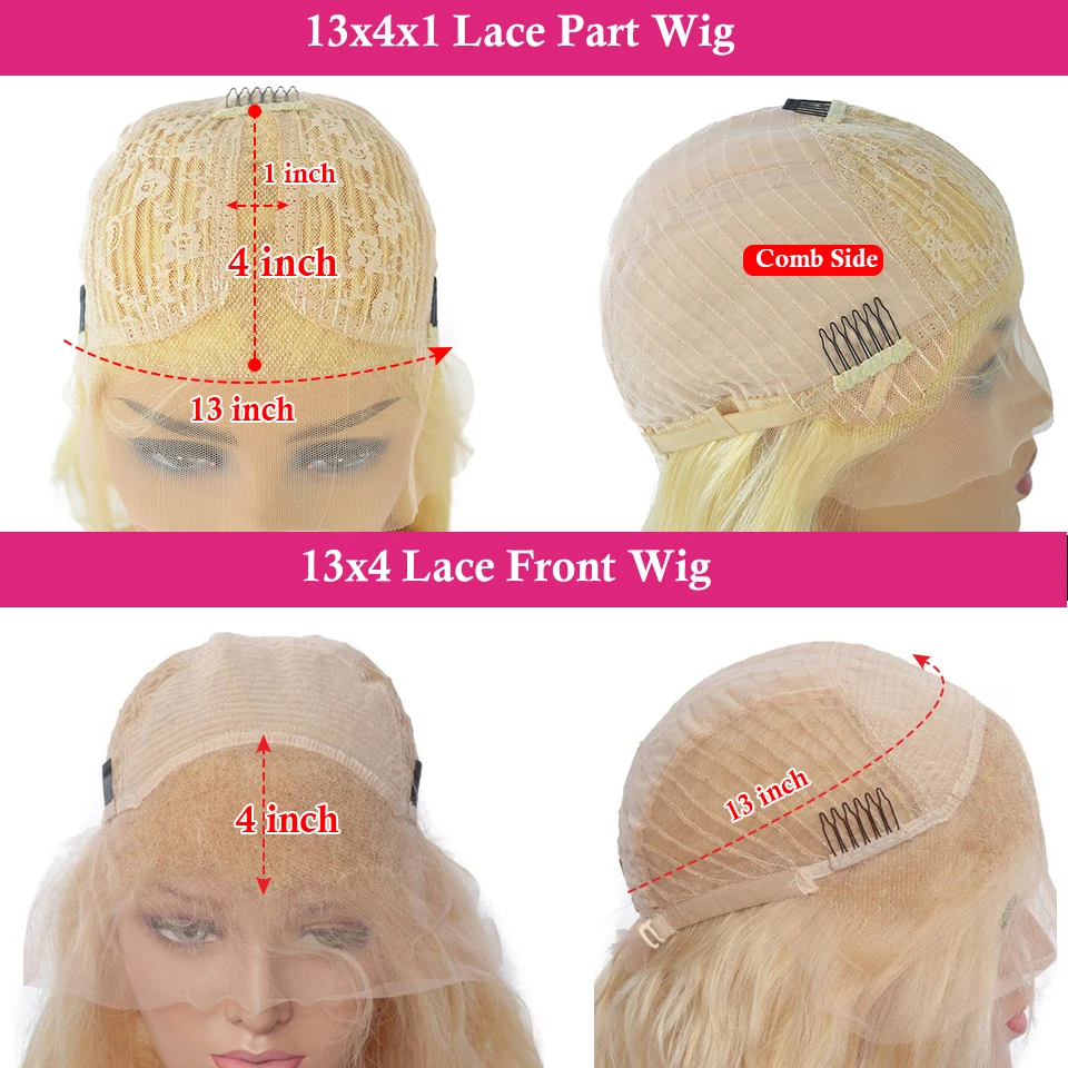 Perruque de Cheveux Humains Courts, Lisses, Blonds, Gris, Bruns, 13x4, avec Bonnet en Dentelle Transparente, pour Femme