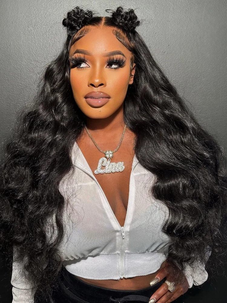 YKB 30 42 Inch Body Wave 13x6 HD Transparent Lace Front Human Hair Wigs 5x5 Glueless Preplucked Ready To Wear Wig Remy For Women