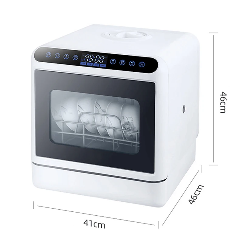 Tafelblad Vaatwasser met LED Touch Screen Controller Draagbare Automatische Vaatwassers Machine Kom Gerechten Vorken Fruit
