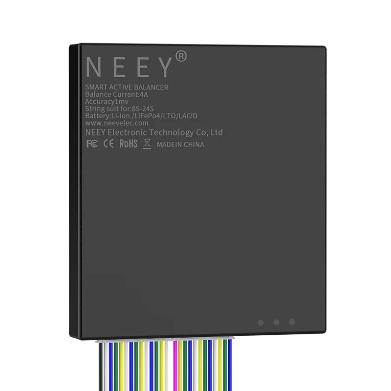 NEEY 24S 4A Smart Active Balancer eBMS 8S 16S 20S Lifepo4 Li-ion Battery Balancer 1A-4A Current Accuracy Equalizer with BT APP