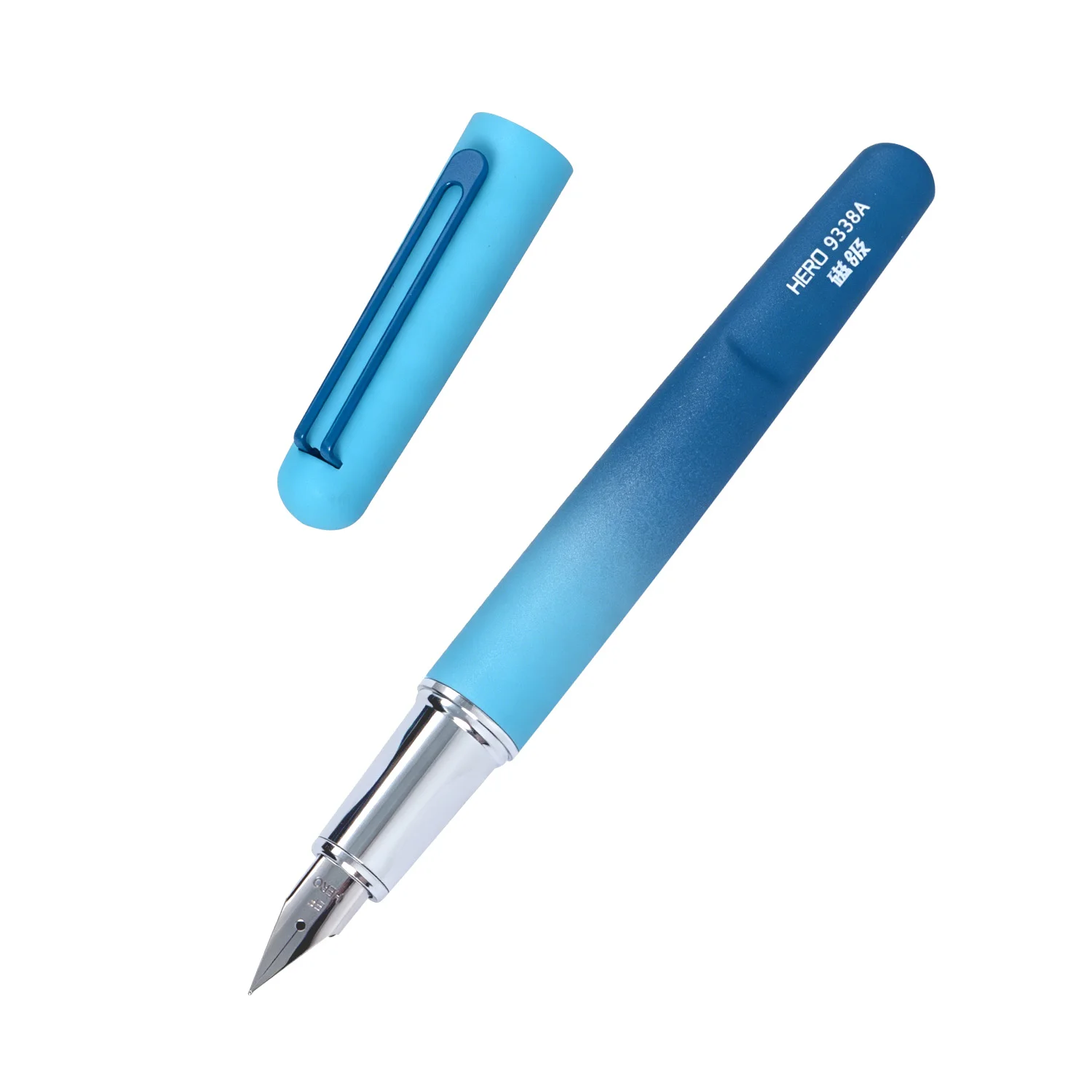 Hero 0,38 mm extra feiner Füllfederhalter mit Flugzeugfeder, Farbverlauf, magnetischer Kappe, Kalligraphie-Stift für Studenten, Anfänger, Geschenkbox – Detail 11