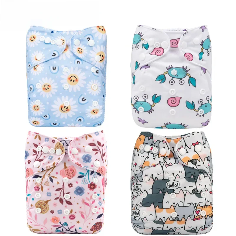U Pick ALVABABY pieluszka dla niemowląt pieluszka wielokrotnego użytku pieluszka zmywalna pieluszka dla dziecka 3-15kg z 1 szt. wkładką z mikrofibry — zdjęcie 2