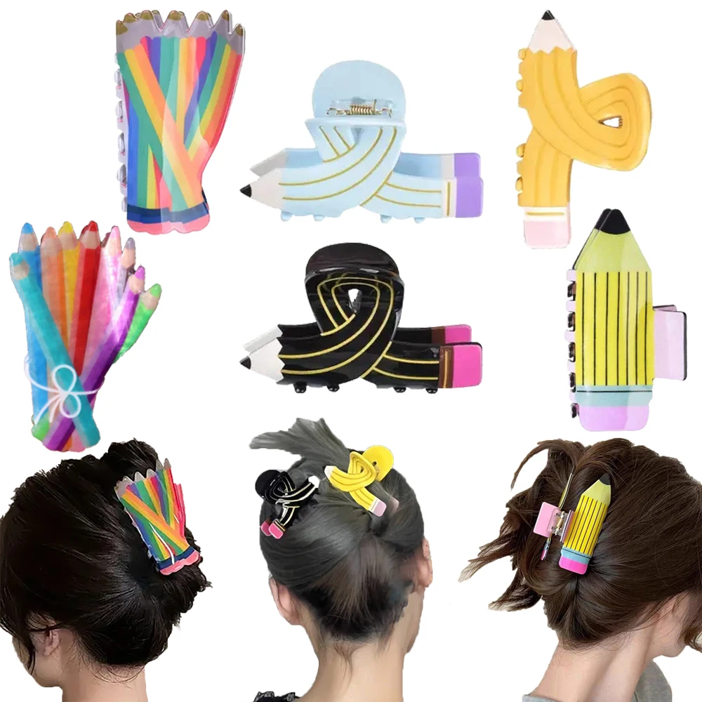 Pencil-Shaped Hairpin With Interesting Personality, Fashionable, Versatile, Elegant and Cute Hair Accessory, Suitable for Daily