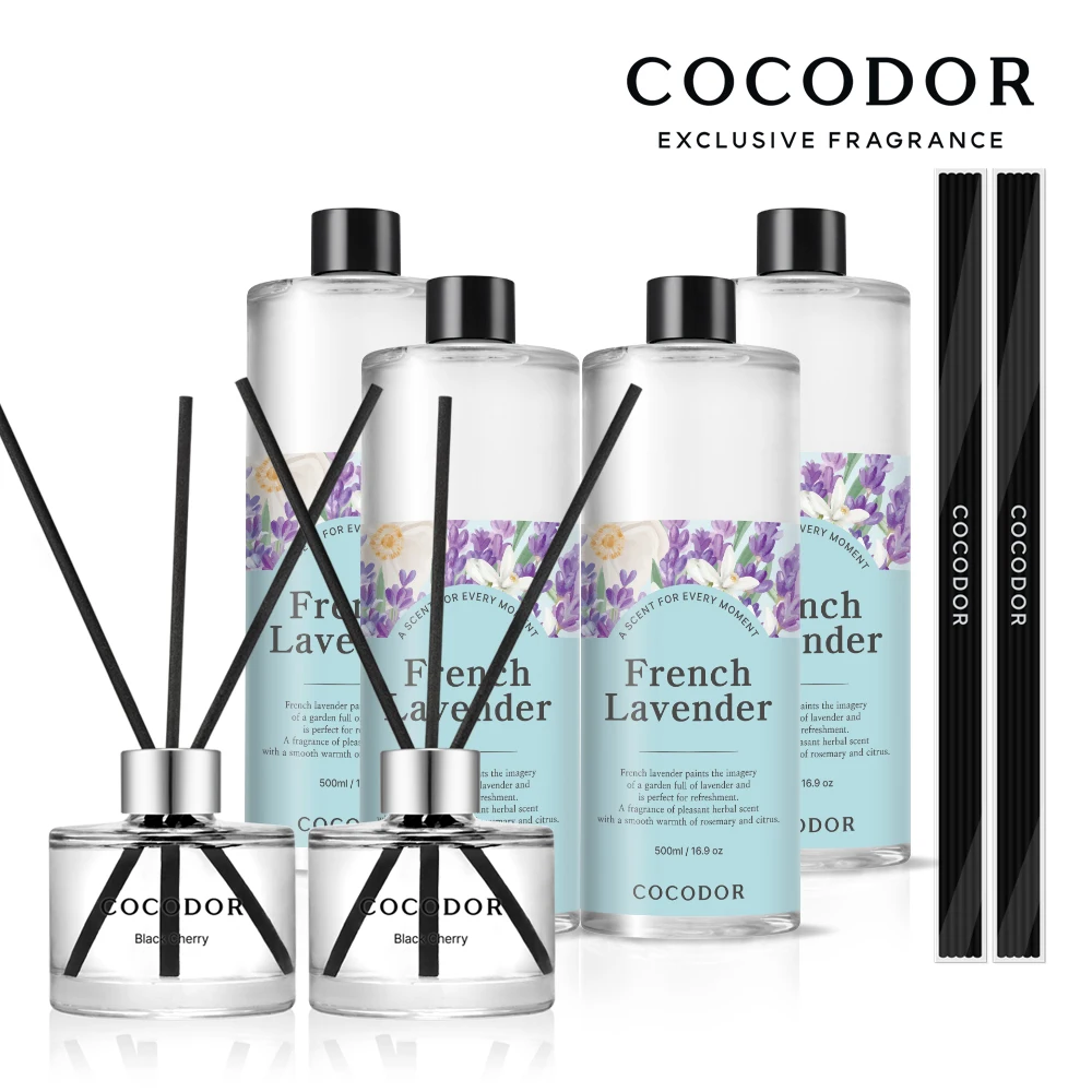 Coco Dor diffuser 500ml 4pcs + diffuser 120ml 2pcs Gift  + stick 10P