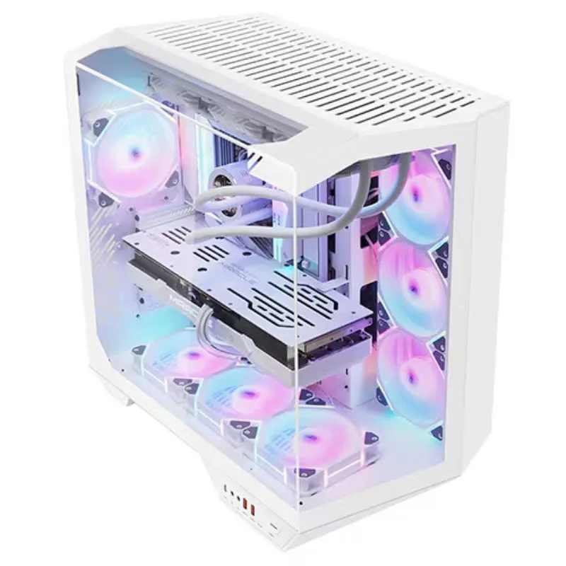 Dark Flash darkFlash DY470 ARGB reinforced glass computer PC case (white)