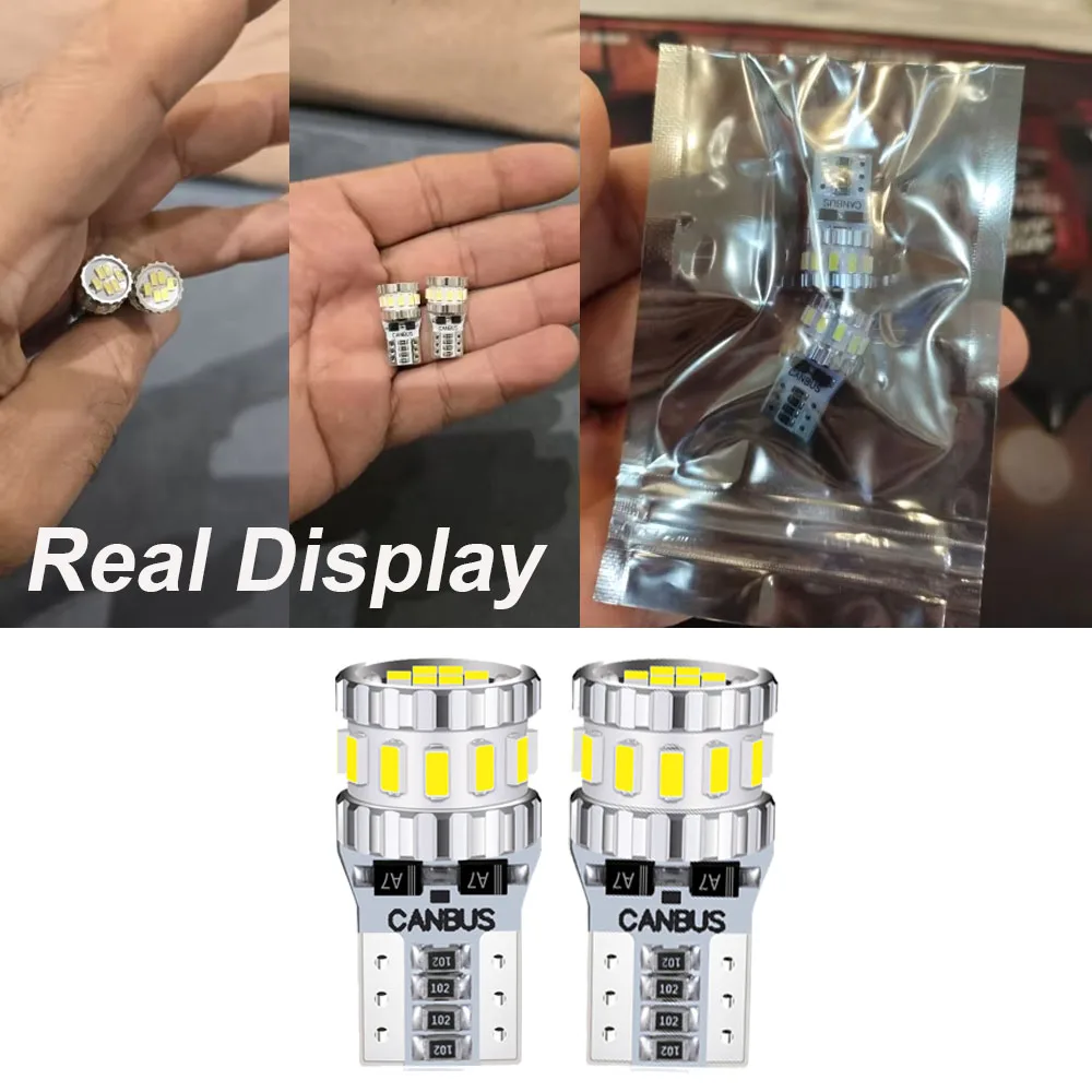 

2PCS T10 W5W Canbus LED Front Light 3014 DC12V Auto Rear turn signal light Car Lamp Error Free For Acura MDX/RDX/ILX/TLX 2022