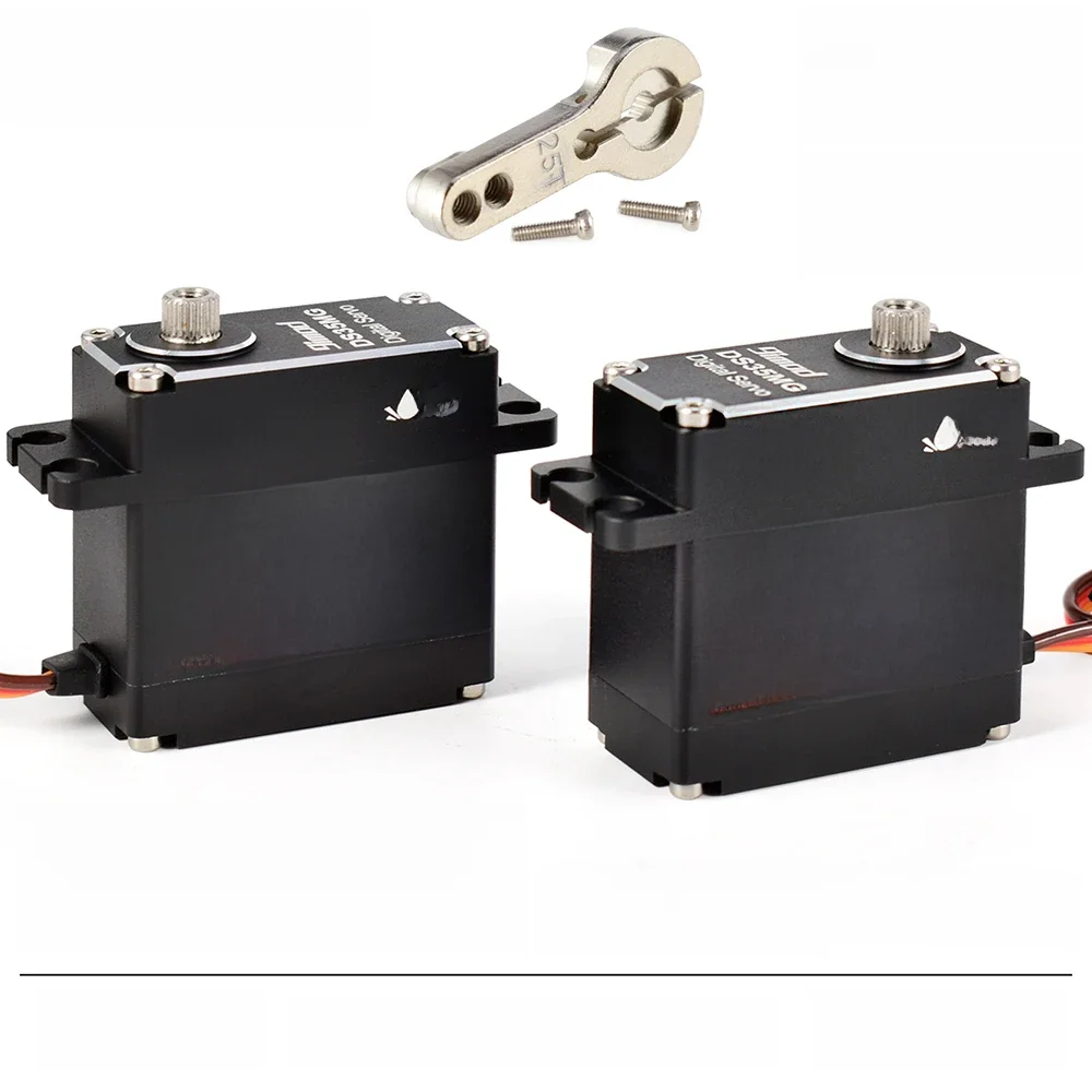 9imod DS35MG 35 kg wasserdichtes Servo 180 ° /270 °   Vollaluminiumgehäuse, Edelstahlgetriebe mit hohem Drehmoment für 1/8 1/10 RC Car