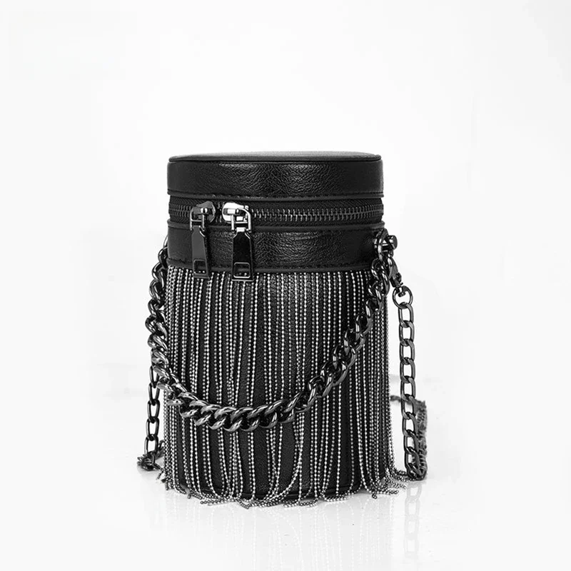 JIEROTYX Mini mała pojemność moda Crossbody torba kobiety wykwintne projektant pasek z łańcuchem na ramię Temperament Crossbody torba — zdjęcie 2
