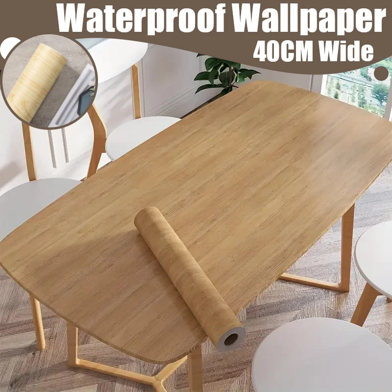 40 سنتيمتر الخشب نمط الجدار ملصق النمط الأوروبي لوحة الحائط ديكور المنزل الضروري مقاوم للماء قابل للغسل خلفية في لفة