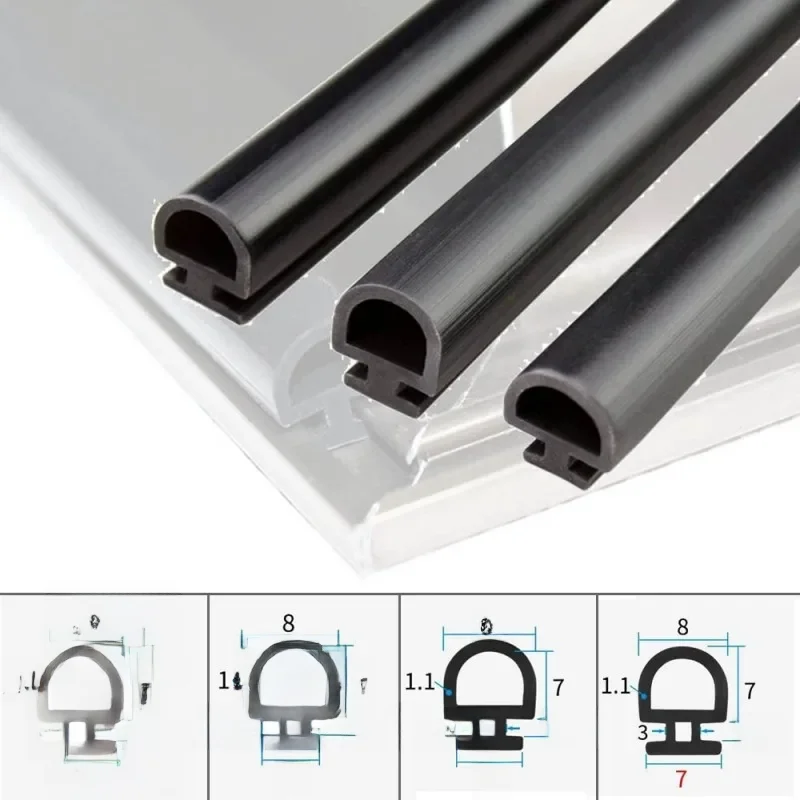 5/10M largeur inférieure 5/6/7mm bandes d'étanchéité EPDM pont porte/fenêtre en aluminium scellé en plastique E nergy S aving et portes