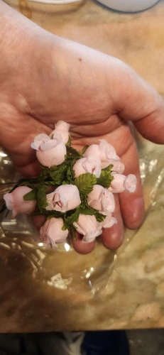 12PCs/lot Mini Artificial Rose Flowers Bouquet Silk Fake Flowers For Home Decor Wedding Decoration Craft Wreath Gift Accessories photo review