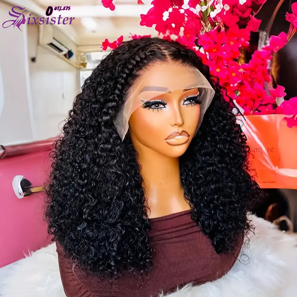 

Deep Wave Short Bob Wigs 200% Density 13x4 Lace Frontal Wigs Human Hair 4x4 Lace Closure Wig Human Hair Curly Bob Wigs For Women