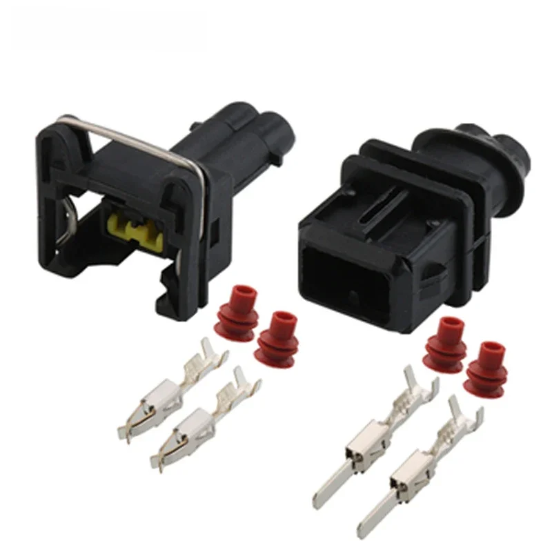 1/5/10/20/50 Ensembles de connecteurs étanches mâles et femelles à 2 broches EV1 pour injecteur de carburant, boîtier de prise pour VAG 829441-1 037906240