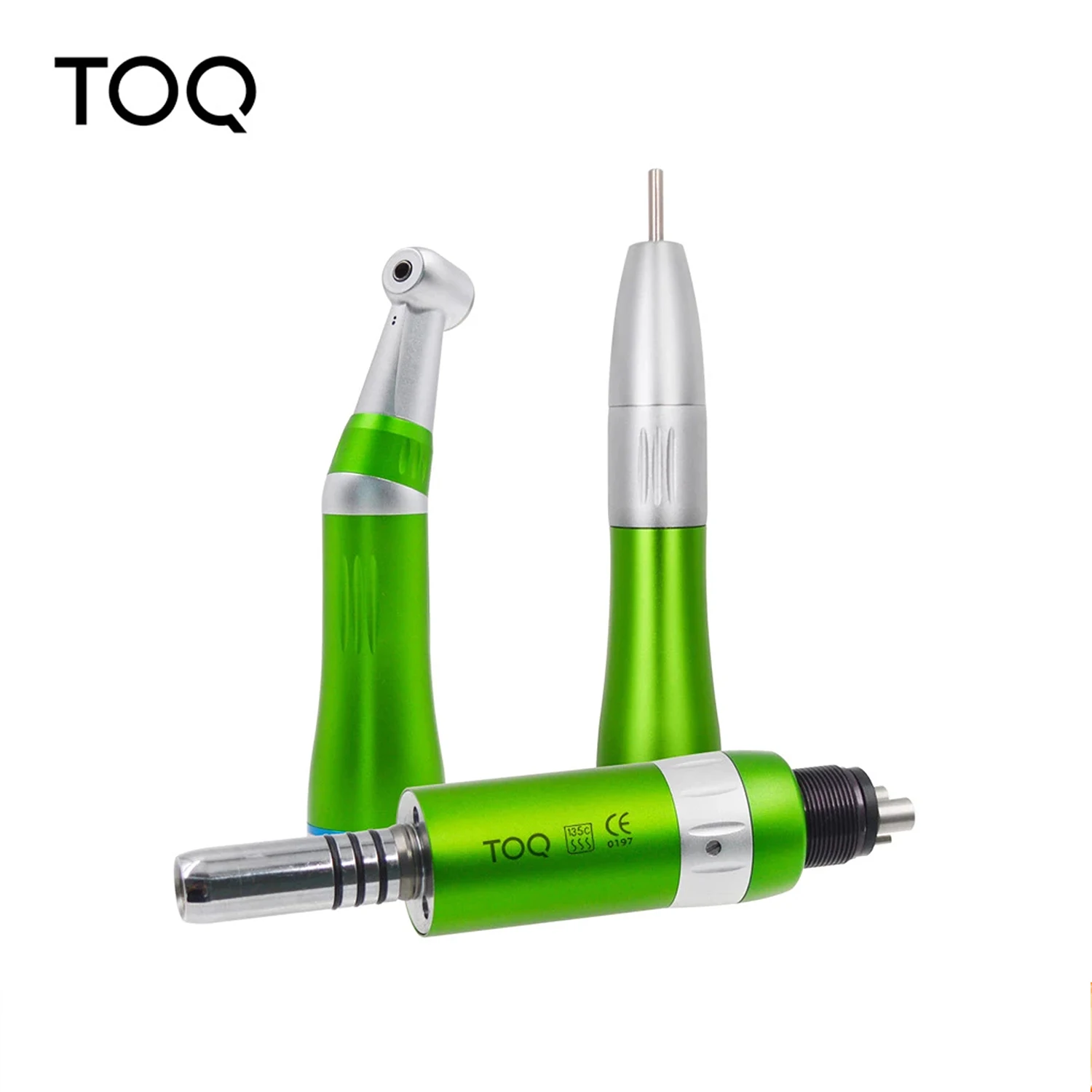 Low Speed Handpiece Kit Air Turbine Straight Contra Angle Air Motor Inner Water Spray 2/4Holes Turbine Handpiece colorful