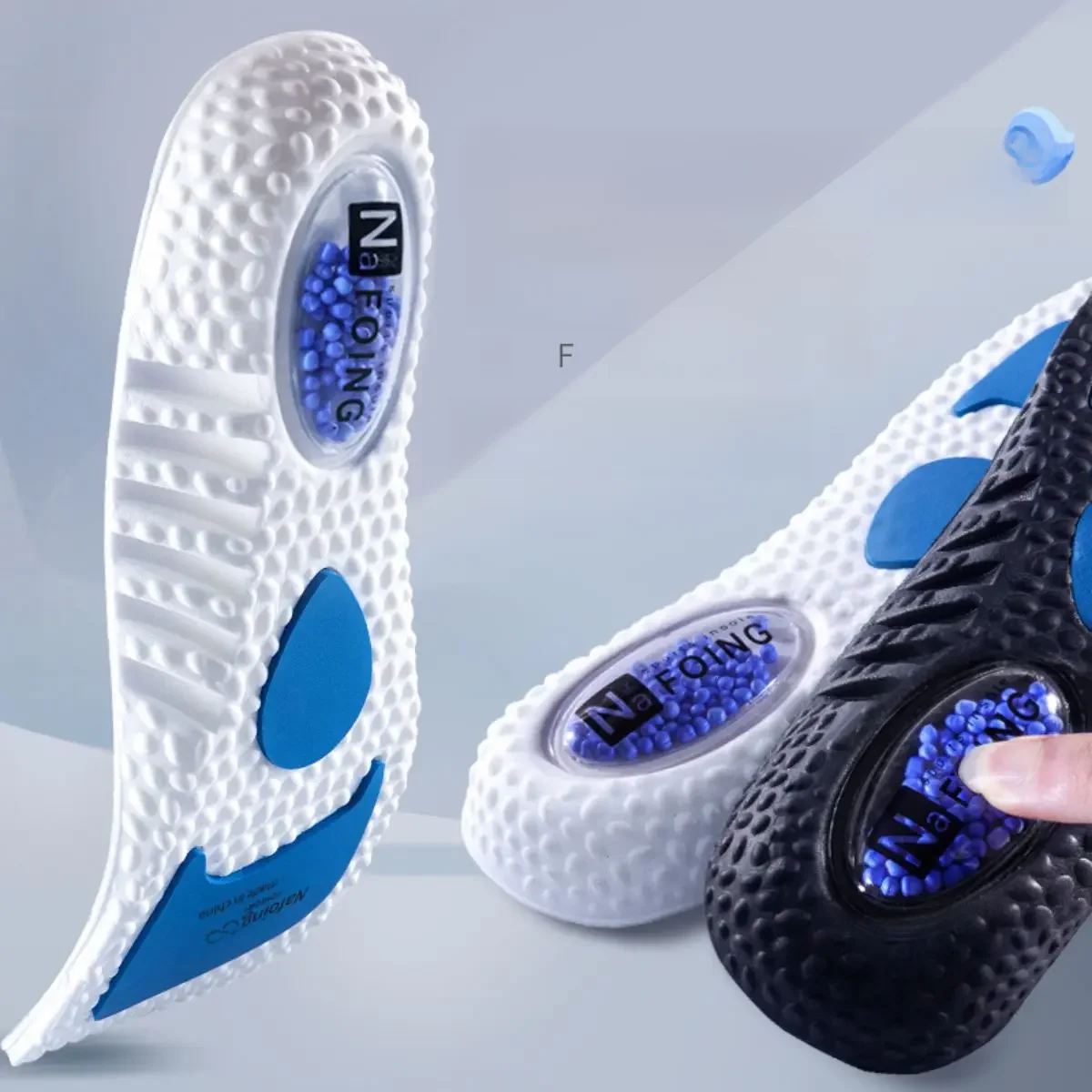 Semelle intérieure en mousse à mémoire de forme PU pour hommes et femmes, absorption des chocs, soutien de la voûte plantaire respirante, coussin de chaussures Orth4WD, soins des pieds, sports, mise à