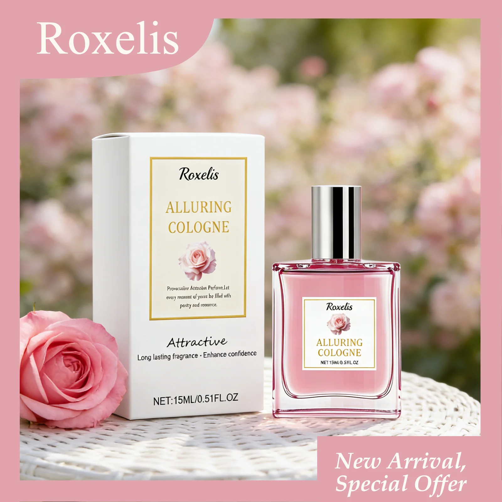 

Roxelis 15ml Alluring Cologne Customized For Women Attractive And Unique Scent Long-lasting Fragrance Women's Perfume