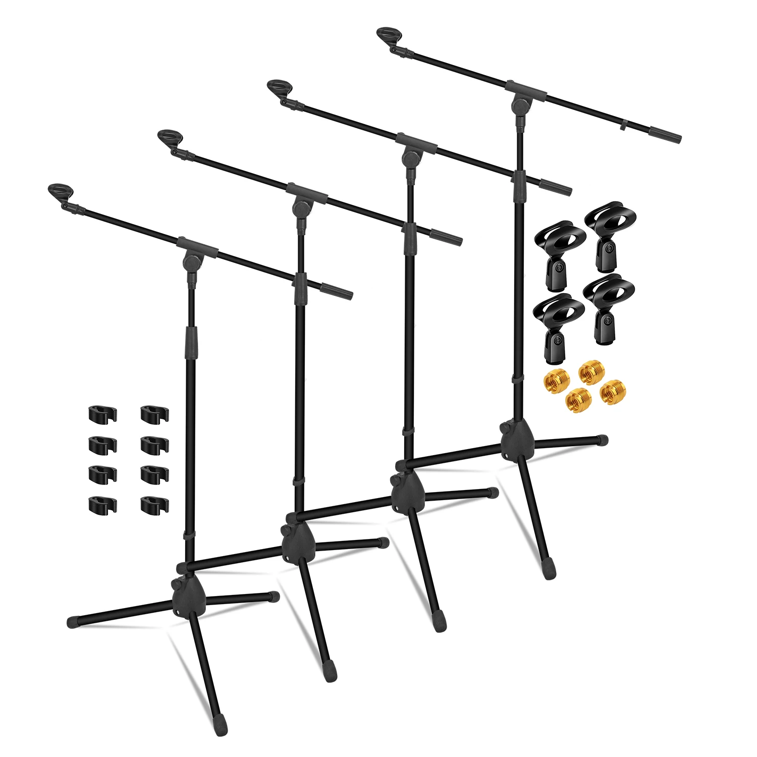 5Core Tripod Mic Stand 4Pcs Adjustable Holder Floor Microphone Boom Arm