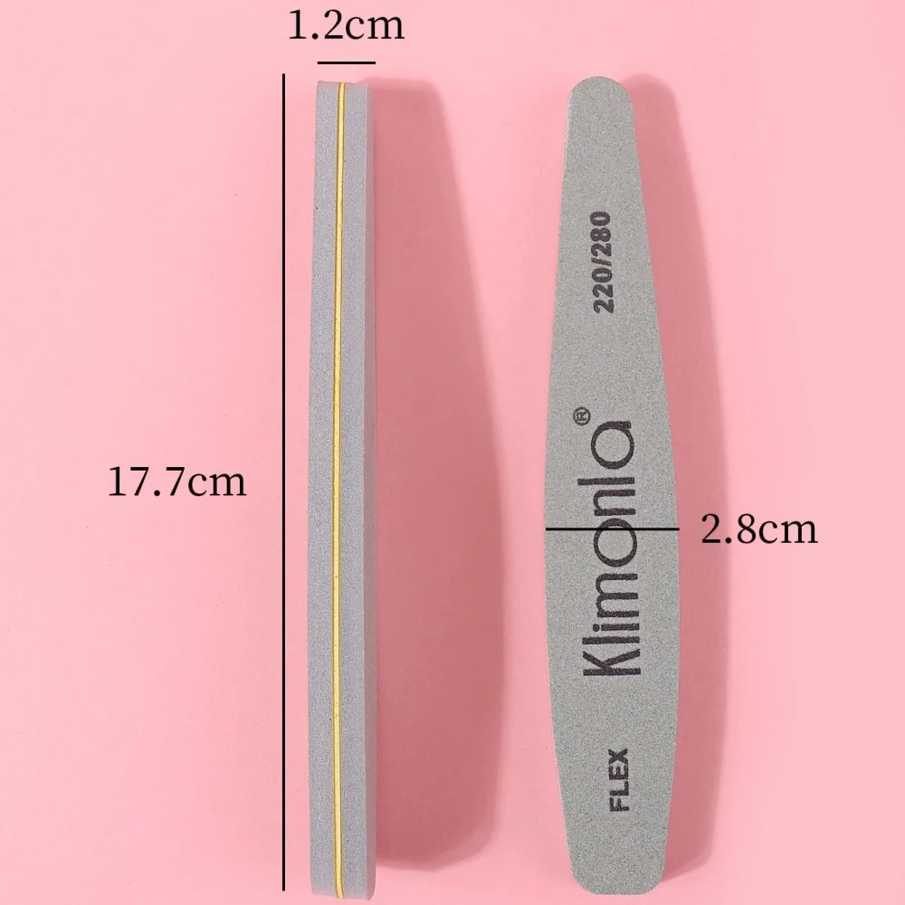 10-teiliges Schwamm-Nagelpuffer-Set, Körnung 220/280, doppelseitig, zum Formen, Glätten und Schleifblock