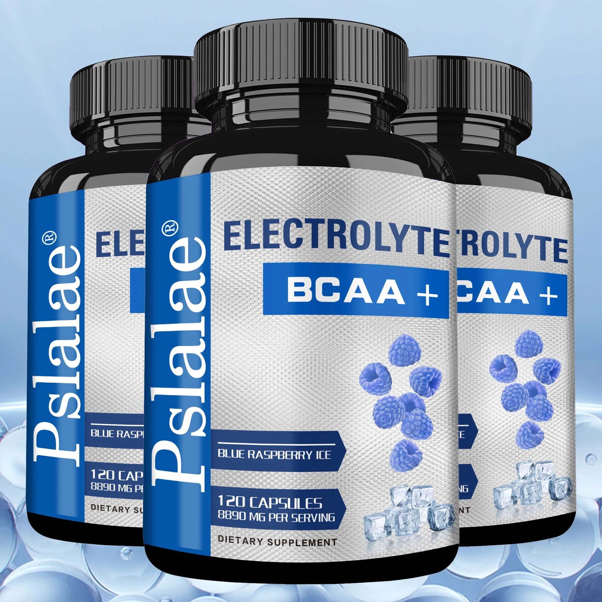 Sport BCAA Supplements - Supports Muscle Growth and Recovery, Electrolyte Balance, and Hydration - 120 Capsules