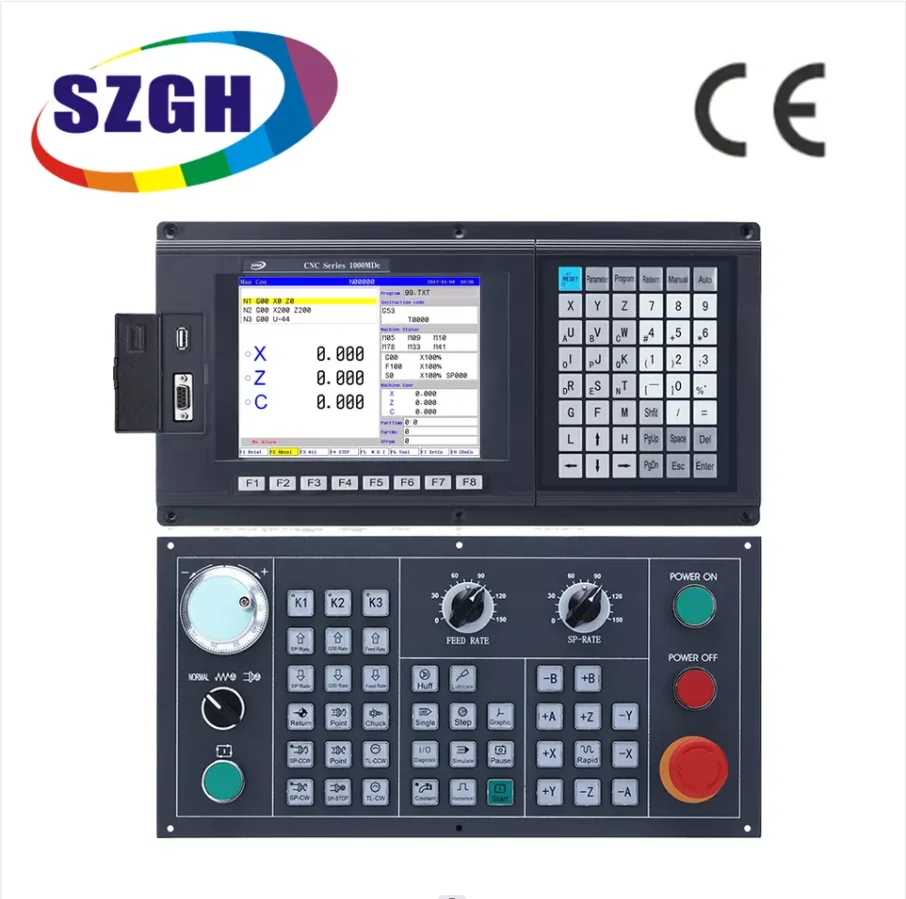 

SZGH-CNC1000MDb-4 4 Axis CNC Milling Controller With Panel C For Router PLC Macro ATC VMC