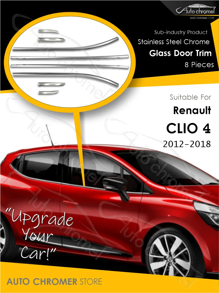 For Renault Clio 4 DR Glass Trims