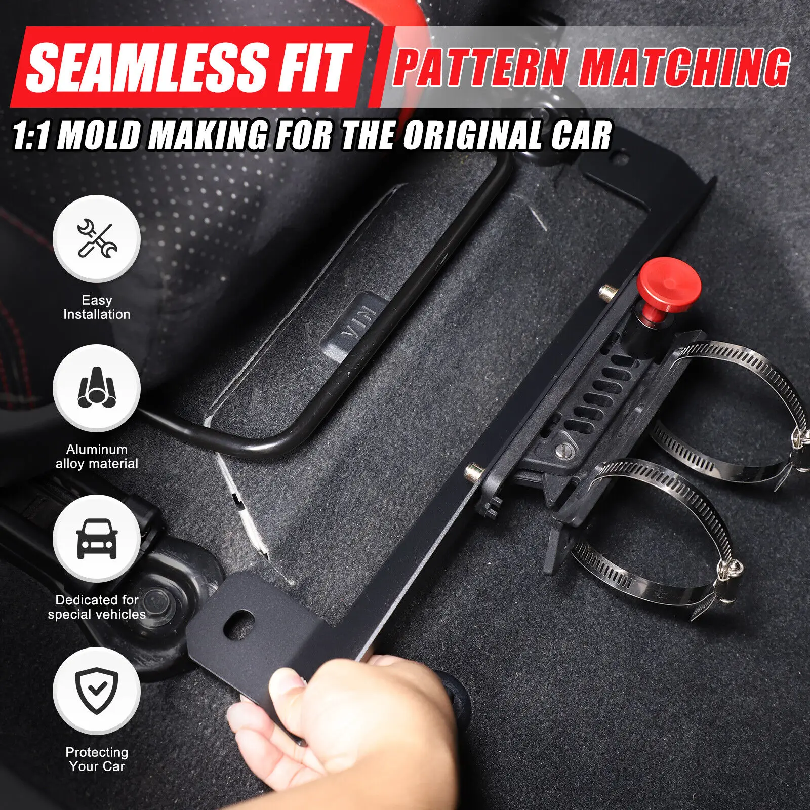 

Кронштейн огнетушителя под сиденьем пассажира, 1 шт., держатель из алюминиевого сплава, подходит для Toyota 86 для Subaru BRZ 2012-2025