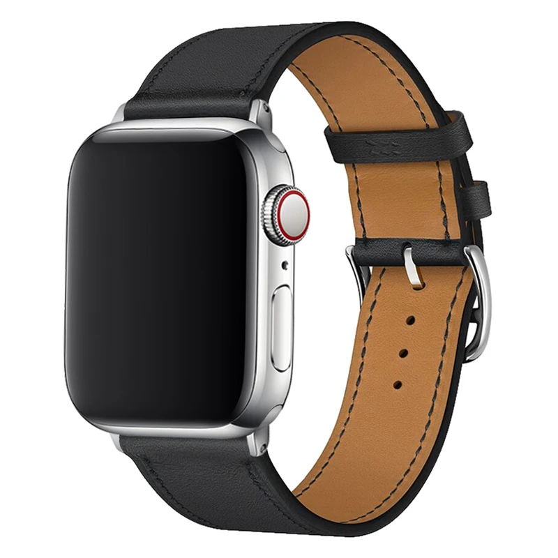 Leather strap for Apple watch band 44mm 49mm 45mm 41mm 38mm 42mm 40mm business leather bracelet iWatch series Ultra 8 7 6 se 5 3