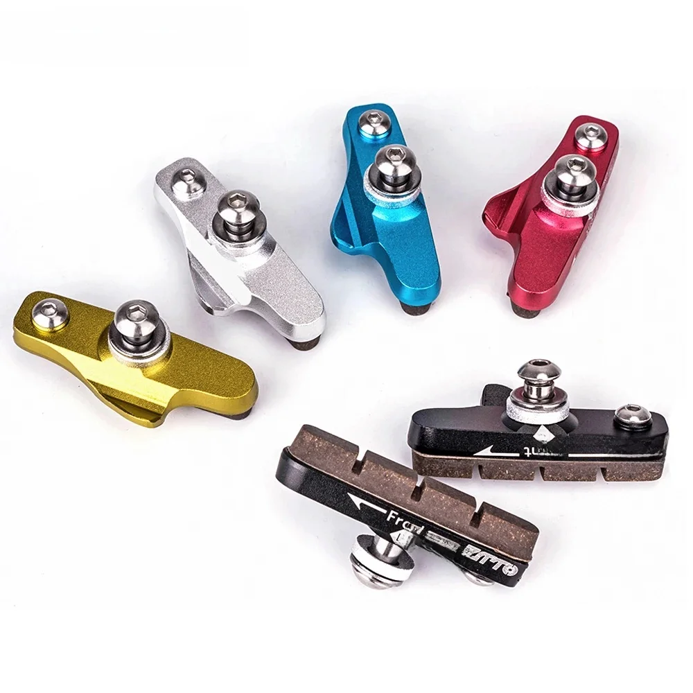 AliExpress ZTTO Carbon Firbon Rims Road Bike Brake Shoes C Caliper Hoof Replaceable Rubber Pads CNC Shell Block Friction Wheel Brake