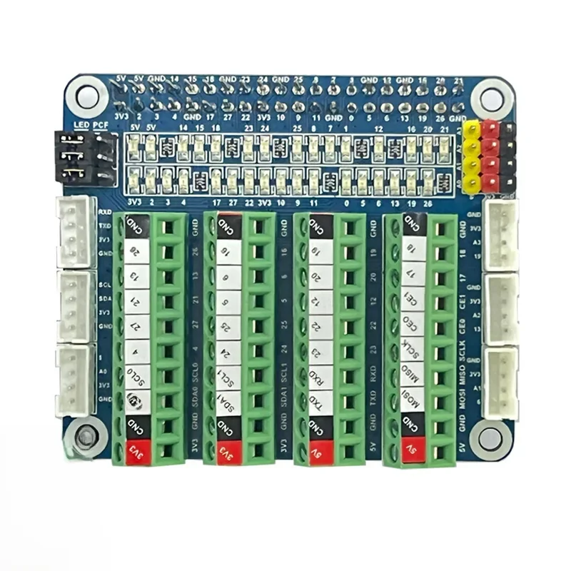 Raspberry Pi PCF8591 karta rozszerzenia LED GPIO IO test ADC/DCA czujnik początkujący pokładzie — zdjęcie 2