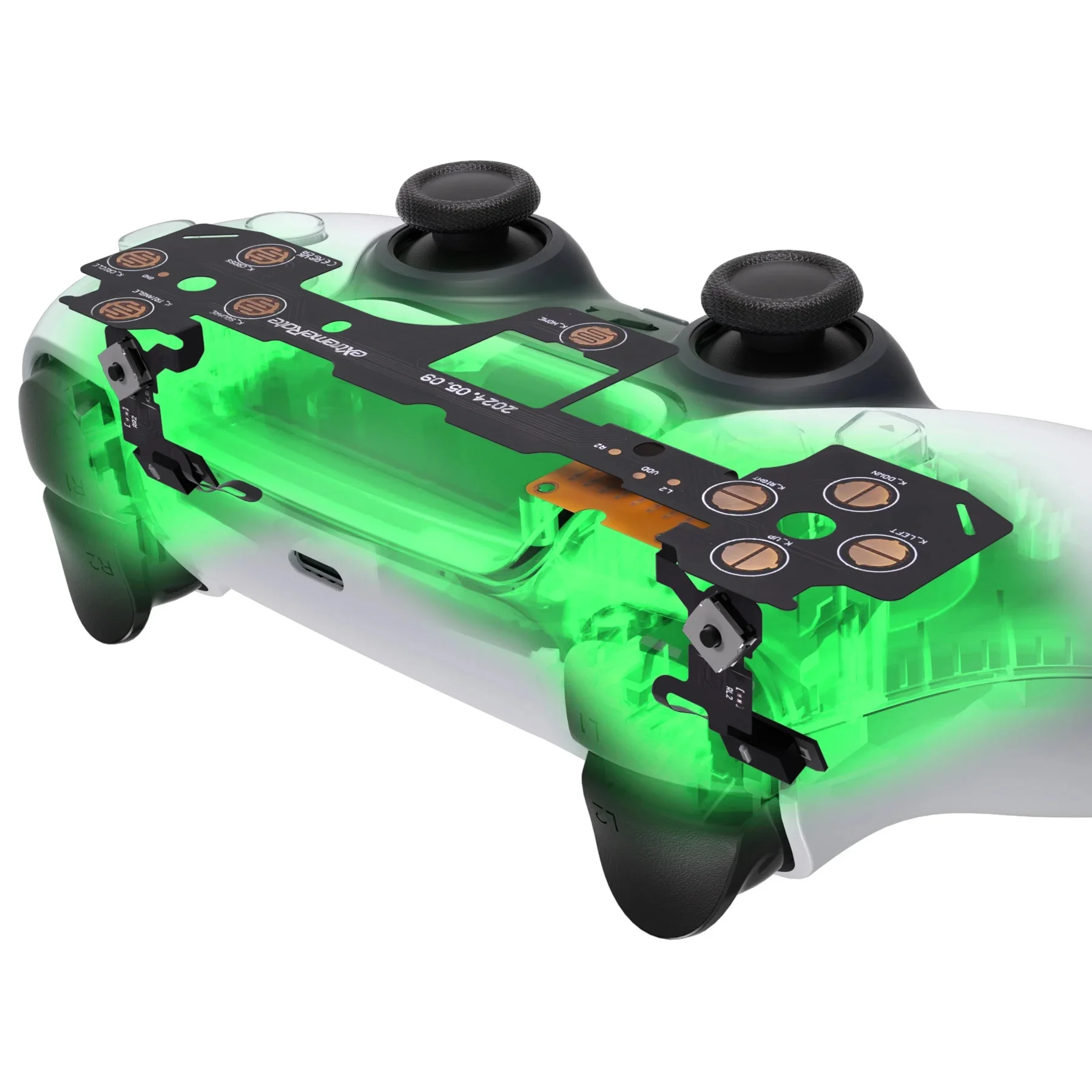 eXtremeRate Ergonomiczny mikroprzełącznik dotykowy Clicky Hair Trigger Kit do kontrolera ps5 BDM-030 Przyciski na ramieniu, kliknięcie myszy — zdjęcie 2