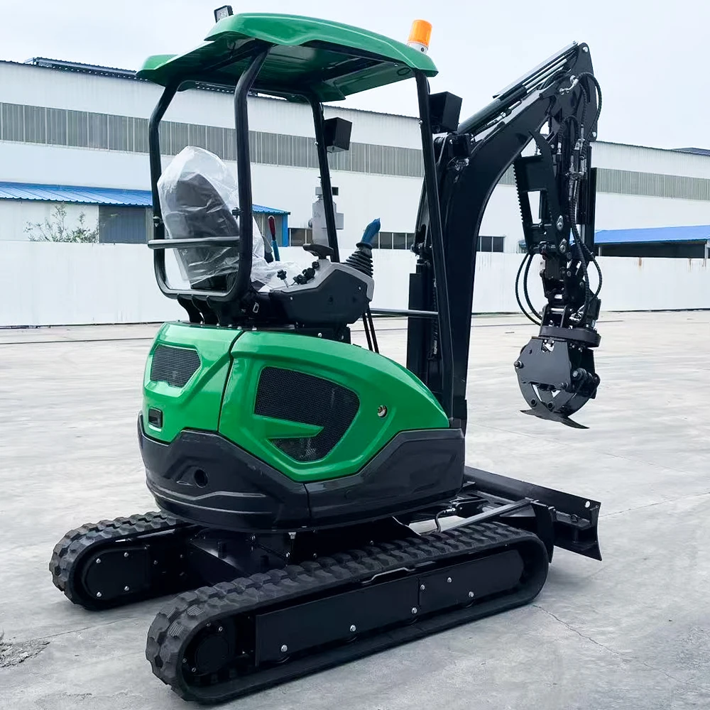 Mini Excavator Hydraulic Small Digger CE EPA Compatible With Auger Ripper Grab For Farm Construction Site