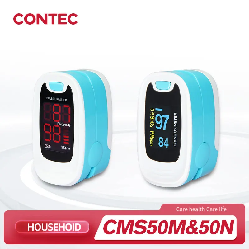 CONTEC Đầu Ngón Tay Pulse Oximeter Độ Bão Hòa Ôxy Máu SPO2 Đo Nhịp Tim Tonometer Hộ Gia Đình Xung Điện Kỹ Thuật Số Màn Hình