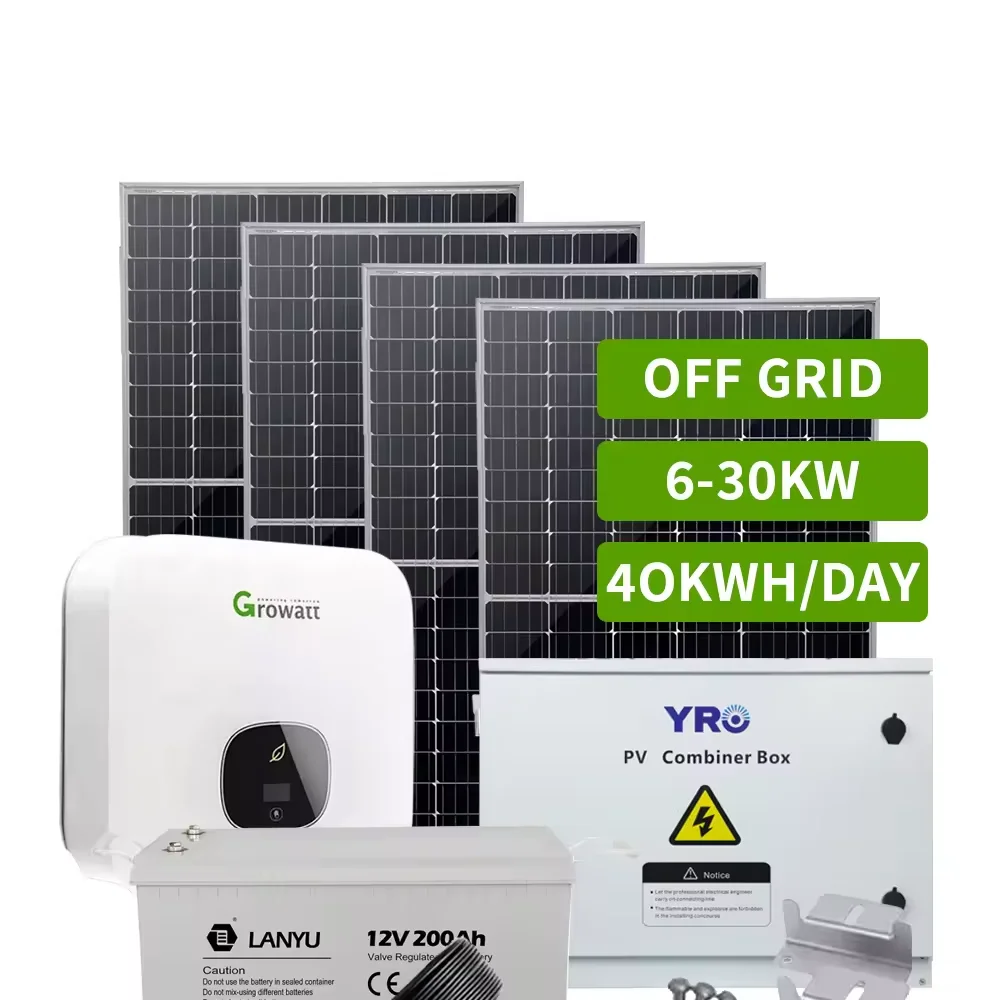 6KW 10KW 15KW 20KW 30KW On Grid Solar Energy System Complete Solar Panel Power System For Home Industrial Use