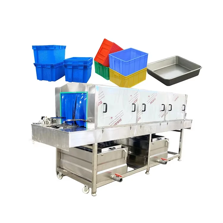 

Automatic Basket/Crate Good Wash Machine Box Tunnel Washer Egg Tray Plastic Pallet Clean for Wash Basket Crate Case
