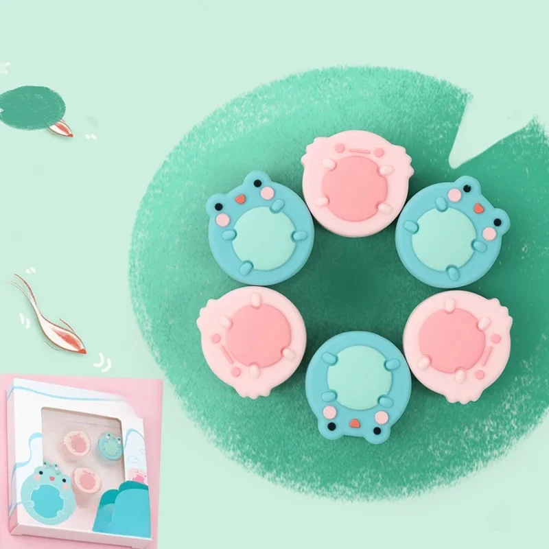 Capuchon de poignée souple pour bâton de pouce, animaux grenouille, housse de protection pour Joystick pour Nintendo Switch NS Lite, étui pour manette Joy-con