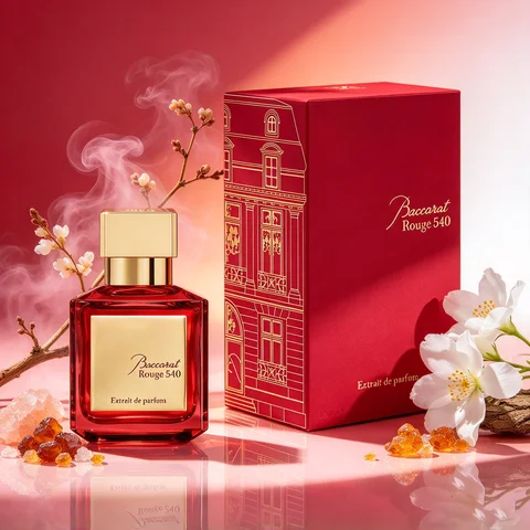 MFK Baccarat Rouge 540 Extrait de Parfum Spray for Unisex – Iconic Oriental Floral & Woody Scent, Bitter Almond, Saffron, Jasmine & Cedarwood, Long-Lasting Luxury Fragrance, Perfect Gift, 2.4 fl oz / 70 ml