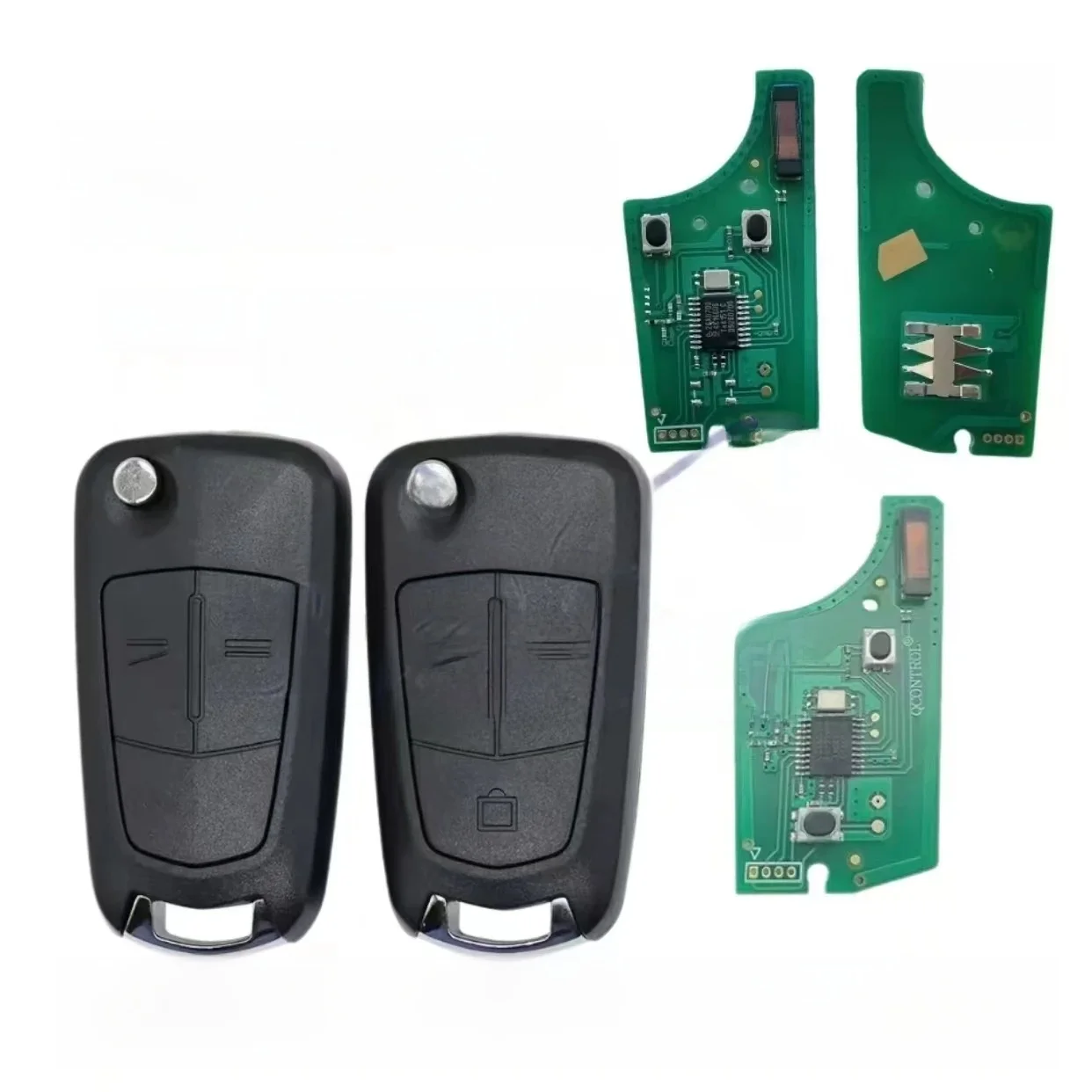 Clé de voiture à distance rabattable pour phare, Opel, SachAstra H 433-2004, Zafira B 2009-2005, Vectra C 2013-2002, Corsa D 2008-2007, 2012 Mhz