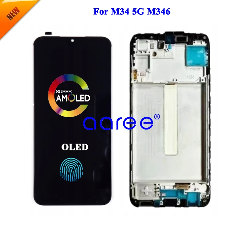 AMOMLED OLED LCD Screen For Samsung M34 M346 5G LCD For Samsung M34 M346 LCD Screen Touch Digitizer Assembly