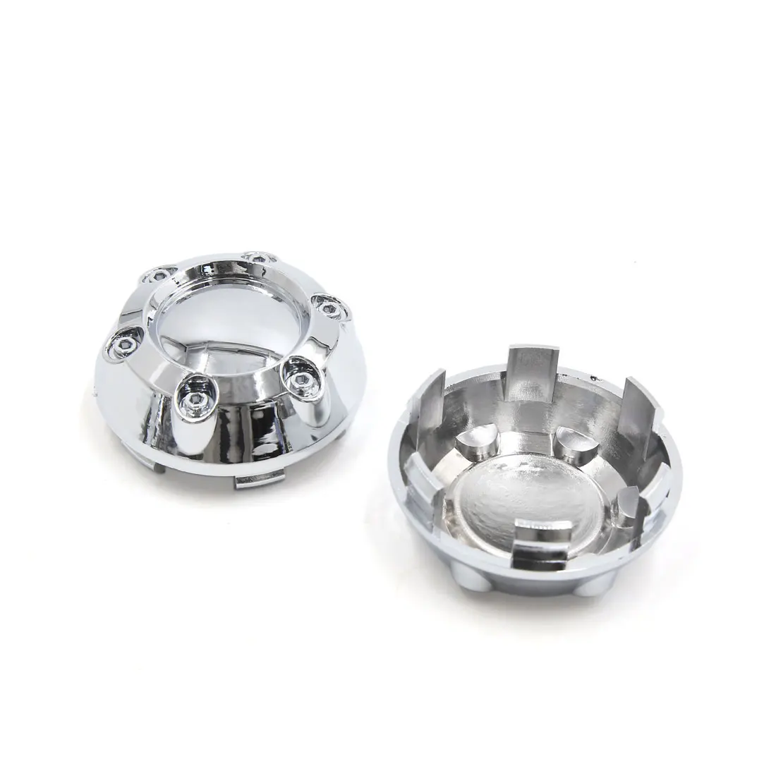 1pc 4pcs 6 Clips 68mm Diameter Car Auto Silver Tone Wheel Center Hub Cap Cover Protector 6 Clips